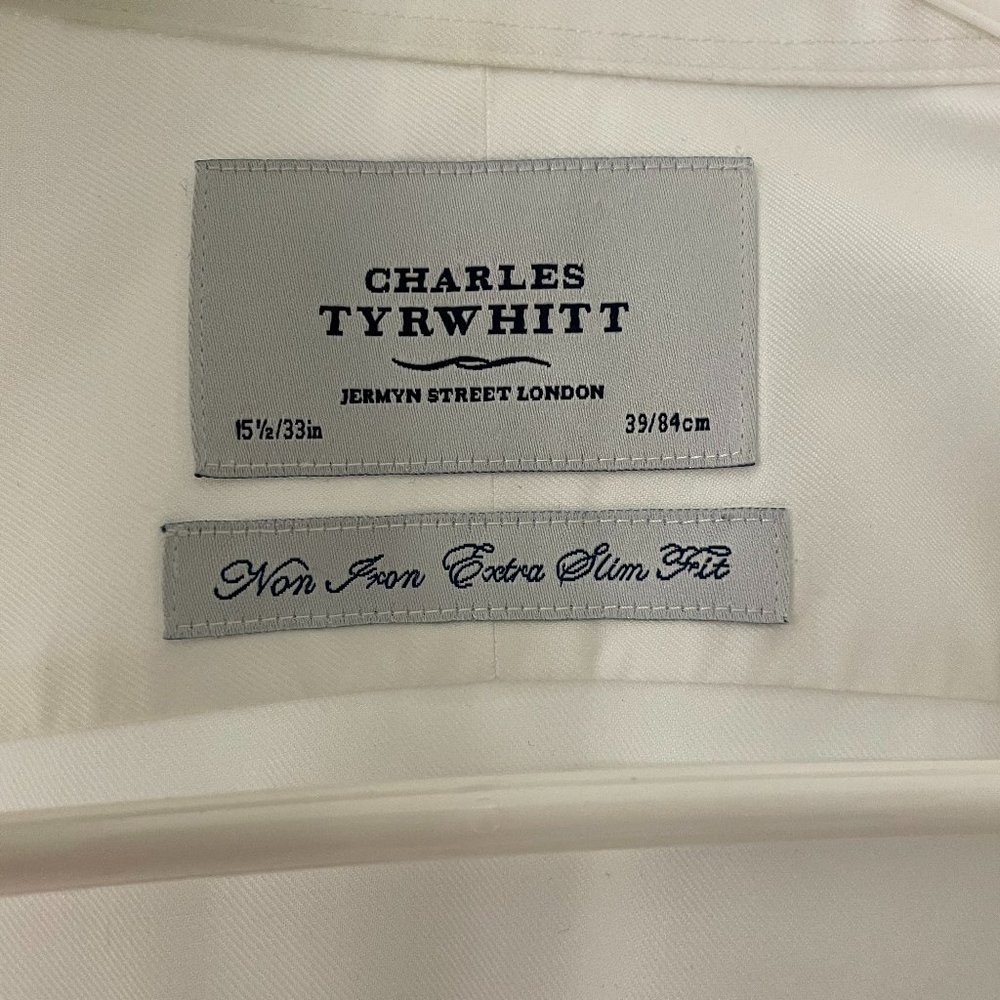 Charles Tyrwhitt - Non-Iron Extra Slim Fit White Dress Shirt
